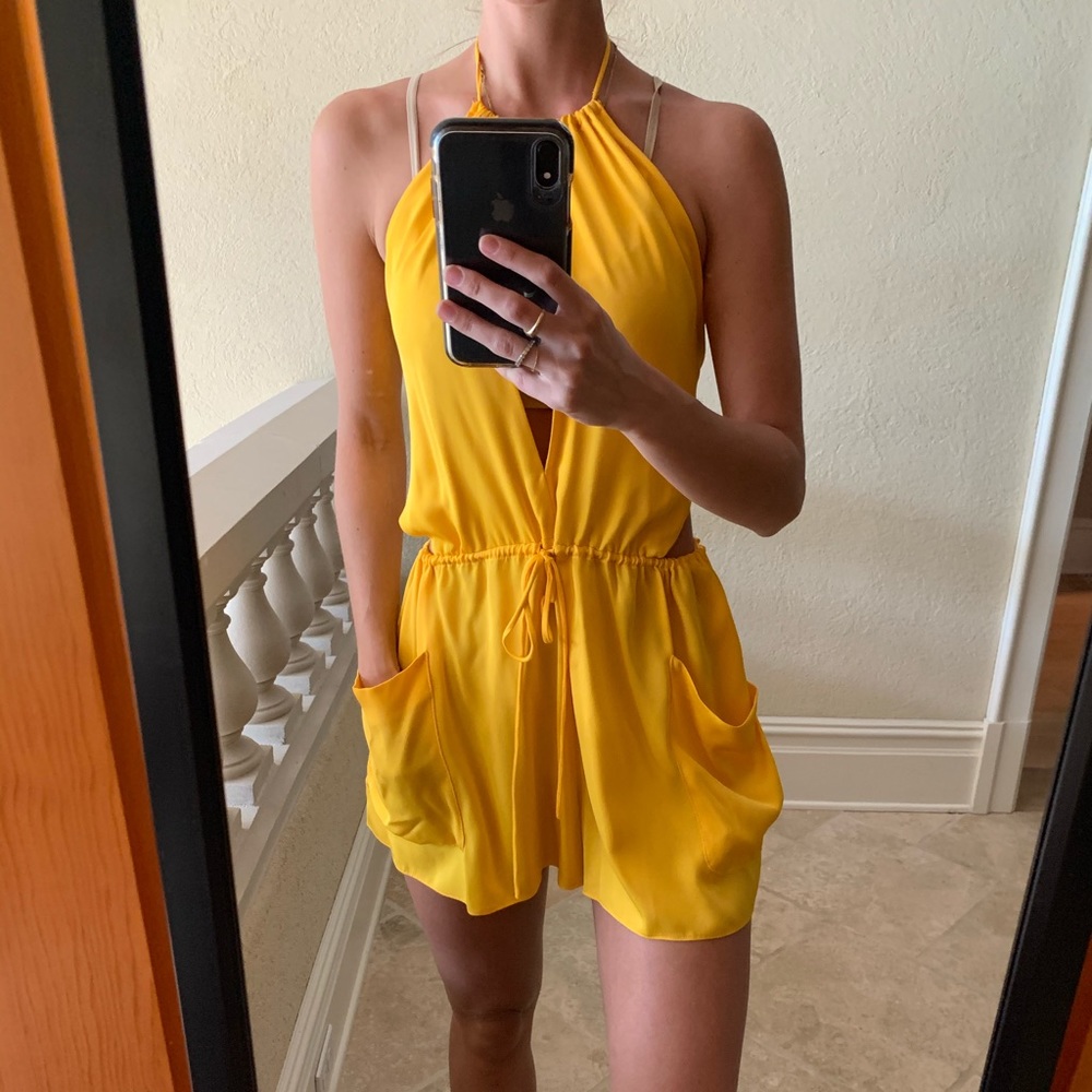 MILLY silk romper